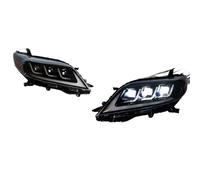 YAKISA Phare Principal Pour Toyota Pour Sienna Phare LED 2011-2019 Phares DRL Clignotant Feux De Route Ange Oeil Projecteur Lentille Lampe Frontale Phare Avant Voiture Ensemble(Xenon)