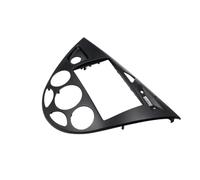 YAKISA pour Ford pour Focus Mk1 pour Fiesta pour Carnaval pour Fox 1995 - 2004 Panneau De Tableau Bord avec Radio Stéréo Cadre 2 Din Cadre Façade D'autoradio(Black 1 Set)