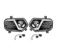 YAKISA Unités Phares Moto Pour Polaris Pour Sportsman 550 570 800 XP 850 2009-2014 Moto ATV Avant Phare LED Lampe Frontale Feux De Croisement DRL Blocs Optiques Moto