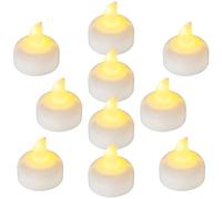 Yakpo Lot de 36 Bougies Chauffe-Plat LED Flottantes Étanches, Fonctionnant sur Piles, Blanc Chaud à Effet Vacillant, en Gros pour Décorations de Mariage, Centres de Table, Vases, Baignoires et Spa