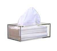 Yakri Facial Acrylique Boîte à mouchoirs Plexi Support de Distributeur de Tissus,avec Coque magnétique Tb002 Claire