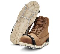 Yaktrax Chains Crampons Chaînes Antidérapants Neige&Glace,Légers,Faciles à Porter,Idéals Marche,Course,Randonnée,Taille S,Sangle Caoutchouc Élastique,Adhérence Fiable,Noir, Taille L