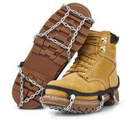 YAKTRAX Chains Crampons de randonnée à Traction Ultra-Robuste, maillons soudés TIG durables, assurant la Traction sur la Glace et la Neige, Noir, S, Taille EU 38-40