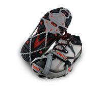 Yaktrax Crampons antidérapants Run – pointes et bobine en acier, sangle réfléchissante, Gris L (44-46)