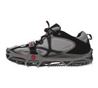 Yaktrax Crampons antidérapants Run – pointes et bobine en acier, sangle réfléchissante, Gris L (44-46)