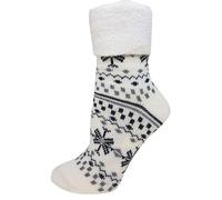 YakTrax Mixte Chaussettes cabines Crew Chausson, Blanc/Noir, Medium