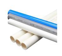 YAKUFAST 1 PC 30cm Long Bleu/blanc/gris Tuyau De PVC OD 20mm 25mm 32mm(WHITE,Outer diameter 32mm)