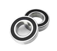 YAKUFAST 10 roulements à billes à gorge profonde en acier chromé 6005 2RS ZZ 25 * 47 * 12 mm 6005RS 6005Z DDU 2Z, diamètre intérieur 25 mm(6005 2RS Normal)