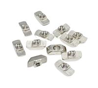 YAKUFAST 20 écrous en T à fente M3 M4 M5, écrous en T coulissants, écrous à frapper, connecteurs de fixation for profilés en aluminium, compatibles avec les modèles 2020 et 2030.(20M5-20pcs)