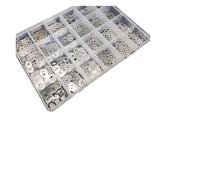 YAKUFAST 500/1200 pièces M3 M4 M5 M6 M8 0.1 0.2 0.3mm 304 acier inoxydable rondelle plate Ultra mince plaine ultra-mince réglage cale Kit boîte(0.10.2 0.3mm 1200pcs)