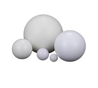 YAKUFAST Billes de précision en plastique POM blanc, lot 1 à 100 pièces, 2/3/4/5/6/7/8/9/10/12/13/14/15/16 mm 50, roulements billes industriels(1Pcs,14mm)