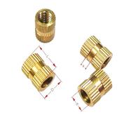 YAKUFAST Écrou d'insertion en laiton M3 M4, moulage chauffant, écrous d'injection moletés(M3x5x5.3 200pcs)
