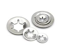 YAKUFAST Lot de 20 à 50 bagues de retenue for roulements à billes, rondelles à fleurs, M2, M2.5, M3, M4, M5, M6, M8, M10, M12(304 Stainless steel,20Pcs M10x20mm)