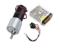 YAKUFAST Moteur à engrenages JGB37-31ZY CC 12 V/24 V, réducteur de vitesse 10 tr/min 1270, couple élevé, haute puissance, moteur balais inversé 3157(Package F,61RPM_DC 24V)