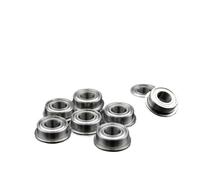 YAKUFAST Palier à bride miniature à paroi mince, blindé métallique, compatible avec les modèles MF63ZZ, MF74ZZ, MF83ZZ, MF84ZZ et MF104ZZ.(MF126ZZ 6x12x4mm,10Pcs)