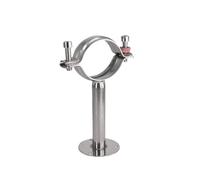 YAKUFAST Pince de Support de cintre de tuyau, 12-108mm 3/4 "-4", 1-1/2 "38mm, Clip de Support avec plaque de Base en acier inoxydable 304 for le brassage de la bière L = 100mm