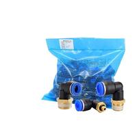 YAKUFAST Raccords pneumatiques PL, 50 pièces, connecteur rapide d'air PL4-M5 PL6-01 PL8-02 PL10-03, filetage mâle 1/8", 1/4", 3/8", 1/2".(12MM,3/8")