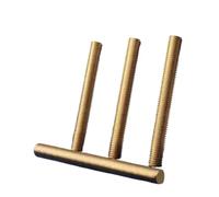 YAKUFAST Tige entièrement filetée en laiton, 1 pièce, M2 M2.5 M3 M4 M5 M6 M8 M10 M12M M14 M16 M18 M20(M10x250mm(1pcs))
