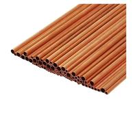 YAKUFAST Tube en cuivre OD 1,5-16 mm Longueur 300 500 mm Tube rond en alliage de cuivre Droit Cuivre rouge Épaisseur précise 0,2-2(500mm,OD 3 x ID 2.6mm)