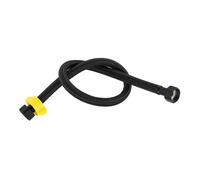 YAKUFAST Tuyau d'arrivée d'eau en nylon noir G1/2 4 points, tuyau de robinet, chauffe-eau, raccordement toilette, cuisine et salle bain, tube entièrement(50cm)