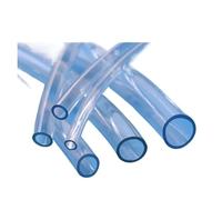 YAKUFAST Tuyau d'arrosage de jardin en PVC transparent 1M/5M 2 3 4 5 6 8 10 12 14 16 18 20 25 mm Tube souple pompe à eau plastique(1 Meter,ID 14mm x OD 16mm)