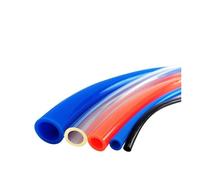 YAKUFAST Tuyau pneumatique en polyuréthane 1 m/2 m/5 m/10 m/20 m, 4 mm, 6 mm, 8 mm, 10 mm, 12 mm, for compresseur d'air(2meters-Orange,14x10mm)