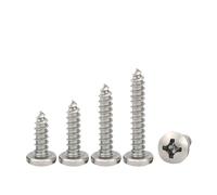 YAKUFAST Vis autotaraudeuses à tête ronde cruciforme en acier inoxydable 304 M1 .2 .4 .7 M2 .3 .6 M3 .5 M4 M5 M6 bois(20mm,M3.5-50pcs)