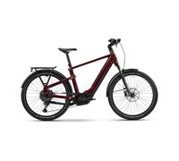 Winora Yakun X10 High Cues 2025 Electric Bike Argenté S / 800Wh Warm Red