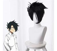 Yakusoku No Neverland noir Cosplay perruque cheveux noirs courts le promis Neverland Ray Anime Costume perruques KUZ483