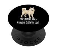 Yakutian Laika Chien Professionnel Expert par Temps Froid PopSockets PopGrip Adhésif