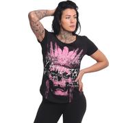 Yakuza Damen - T-shirt col ras du cou courbé Afraid, noir, XS