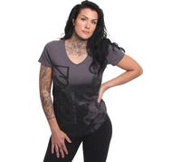 Yakuza Damen - T-shirt col V incurvé Float, lapin, XS