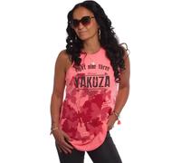 Yakuza Femme Butterfly Reign Urban Tanktop, rose fluo, XS