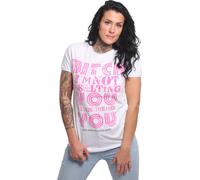 Yakuza Femme Insult Urban Crew Neck T-shirt, Blanc, S