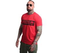 Yakuza Herren Bleak Regular Basic T-Shirt, Ribbon Red, 5XL