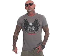 Yakuza Herren Failure T-Shirt, gris acier, S