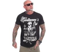 Yakuza Herren Gentlemens Club T-shirt, Noir, 5XL