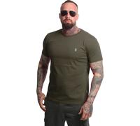 Yakuza Herren Plain Regular Basic T-Shirt, Grape Leaf, L