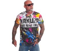 Yakuza Herren Specialist Allover Regular T-Shirt, Bunt, 6XL