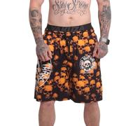 Yakuza Homme Skull Theme Short de bain, Multicolore, 3XL