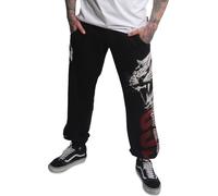 Yakuza Homme Wildcat Loose Pantalon de Jogging, Noir, XXL