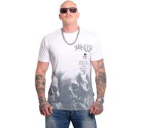 Yakuza Hommes Battlefield T-Shirt, Blanc, 4XL
