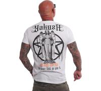 Yakuza Hommes Evil Only T-Shirt, Blanc, 5XL