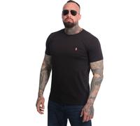 Yakuza Men Plain Regular Basic T-shirt, Noir, M