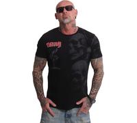 Yakuza Men Skull Awakening Regular T-shirt, Noir, 4XL