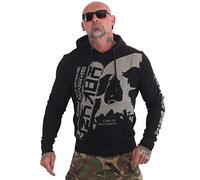 Yakuza Sweat à capuche Skull View pour homme, Noir , XXXL