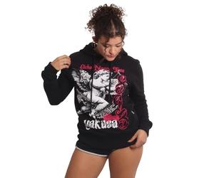 Yakuza Sweat à capuche UNA Vida pour femme, Noir , S