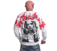 Yakuza Sweat-shirt Carne pour homme, Blanc., 6XL