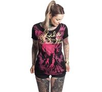 Yakuza T-shirt à col rond Eagle Curved pour femme, Noir , S
