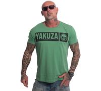 Yakuza T-shirt basique Bleak Regular pour homme, vert foncé, 6XL